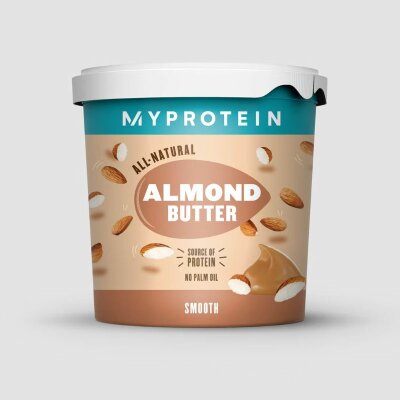 Myprotein Natural Almond Butter - naturbelassene Mandelbutter (MHD Ende April 2024) Smooth