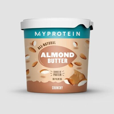Myprotein Natural Almond Butter - naturbelassene Mandelbutter (MHD Ende April 2024) Crunchy