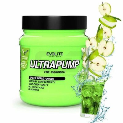 Evolite Ultrapump Pre-Workout-Booster, 420g Green Apple