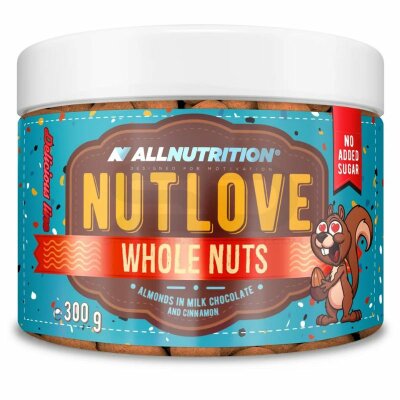 All Nutrition Nutlove Whole Nuts Almonds in Milk Chocolate with Cinnamon
