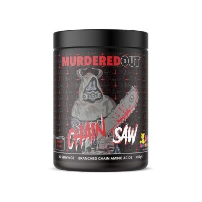 Murdered Out Chainsaw BCAAs, 450g Dose Sour Scummy Bear
