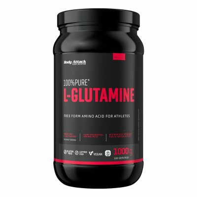Body Attack 100% Pure L-Glutamine 1000g Dose