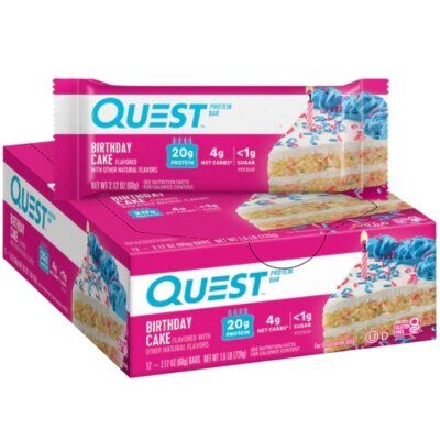Quest Nutrition Quest Bar Proteinriegel 12x60g BOX Birthday Cake