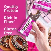 Quest Nutrition Quest Bar Proteinriegel 12x60g BOX Chocolate Sprinkled Doughnut