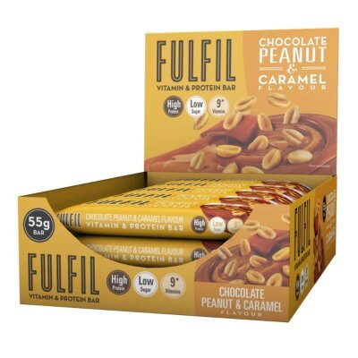 Fulfil Vitamin und Proteinriegel 12x55g BOX Chocolate Peanut & Caramel