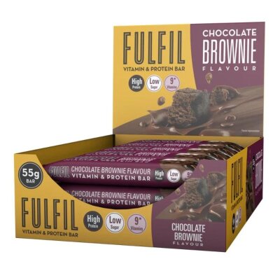 Fulfil Vitamin und Proteinriegel 12x55g BOX Chocolate Brownie