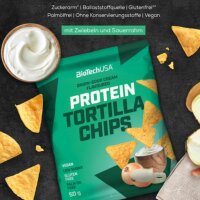 BiotechUSA Protein Tortilla Chips 50g Sour Cream & Onion