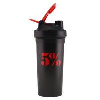 5% Nutrition Logo Shaker, Black