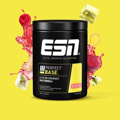 ESN Endurance Line Perfect Base Pulver, 450g Mild Red Raspberry & Red Ginger