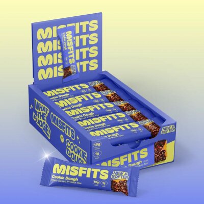 Misfits Vegan Soft Protein Bar 15x50g BOX Cookie Dough