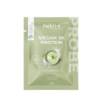 Nutri-Plus Vegan 3K Proteinpulver Probe 30g Matcha Latte