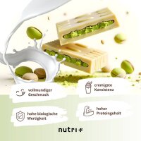 Nutri-Plus Vegan 3K Proteinpulver Weiße Schokolade Pistazie