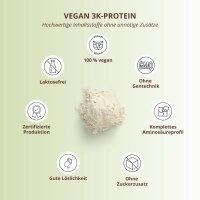 Nutri-Plus Vegan 3K Proteinpulver Weiße Schokolade Pistazie