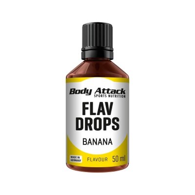Body Attack Flav Drops (50ml) Banana (MHD 30.11.25)