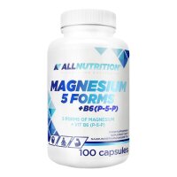All Nutrition Magnesium 5 Forms + B6, 100 Kapseln