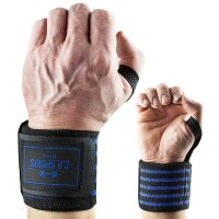 C.P. Sports Strongman-Handgelenkbandagen Blue