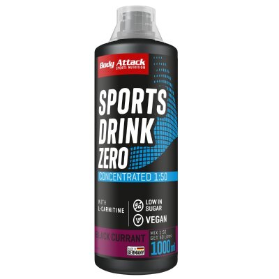 Body Attack Sports Drink Zero Schwarze Johannisbeere