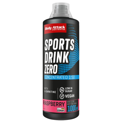 Body Attack Sports Drink Zero Raspberry
