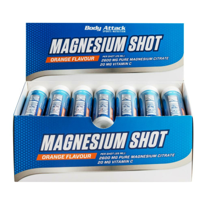 Body Attack Magnesium Shot Orange 20x 25ml Ampulle Orangegeschmack
