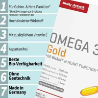 Body Attack Omega 3 Gold (120 Softgel Caps)