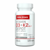 Body Attack Vitamin D3+K2  Depot 120 Caps
