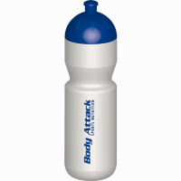 Body Attack Trinkflasche 750ml weiß-blau