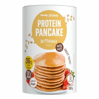 Body Attack Protein Pancake, 300g Buttermilk Flavour with Oats