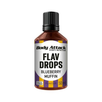 Body Attack Flav Drops 50ml Blueberry Muffin