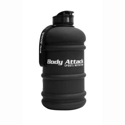 Body Attack Water Bottle XXL - 2,2 Liter Frosted Black