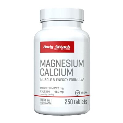 Body Attack Magnesium Calcium 250 Tabletten