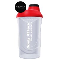 Body Attack Shaker 600ml Transparent