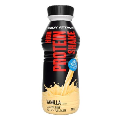 Body Attack High Protein Shake (inkl, 0,25 Pfand) Vanilla