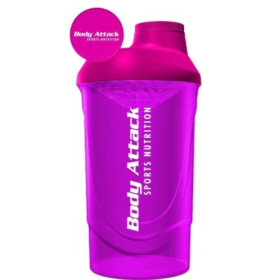 Body Attack Shaker 600ml Pink