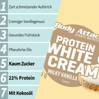 Body Attack Protein Nut Choc 250g White Cream
