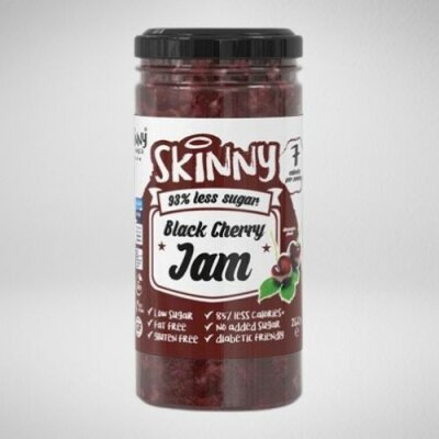 Skinny Food - Low Sugar Jam Black Cherry