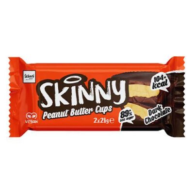 Skinny Food - Peanut Butter Cups 2x21g Dark Chocolate (Vegan)
