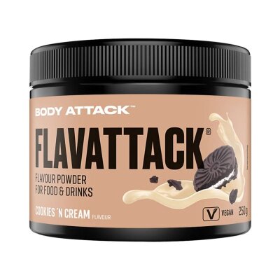 Body Attack Flavattack Geschmackspulver Cookiesn Cream vegan
