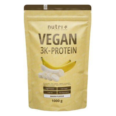 Nutri-Plus Vegan 3K Proteinpulver Banana