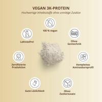 Nutri-Plus Vegan 3K Proteinpulver Banana 1000g