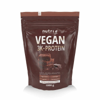 Nutri-Plus Vegan 3K Proteinpulver Chocolate-Brownie 1000g