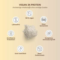 Nutri-Plus Vegan 3K Proteinpulver Vanilla-Toffee 1000g