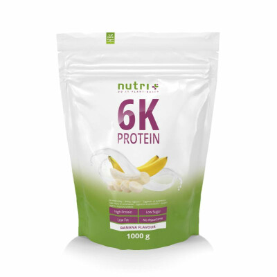 Nutri-Plus Vegan 6K Proteinpulver 1000g Banana
