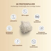 Nutri-Plus Vegan 6K Proteinpulver 1000g Blueberry-Muffin