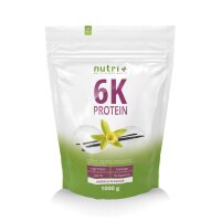 Nutri-Plus Vegan 6K Proteinpulver 1000g Vanilla