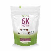 Nutri-Plus Vegan 6K Proteinpulver 1000g Iced Coffee