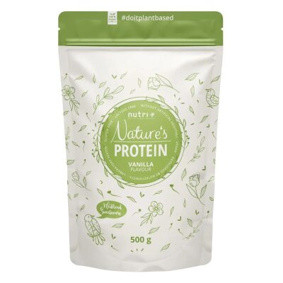 Nutri-Plus Vegan Natures Proteinpulver 500g Vanilla