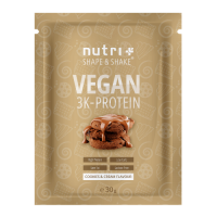 Nutri-Plus Vegan 3K Proteinpulver Probe 30g Cookies&Cream