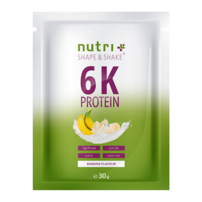 Nutri-Plus Vegan 6K Proteinpulver Probe 30g Banana