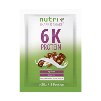 Nutri-Plus Vegan 6K Proteinpulver Probe 30g Nougat Choc-Nut