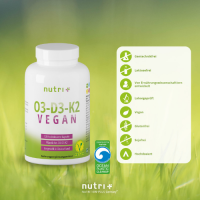 Nutri-Plus O3-D3-K2 Vegan 90 Kapseln